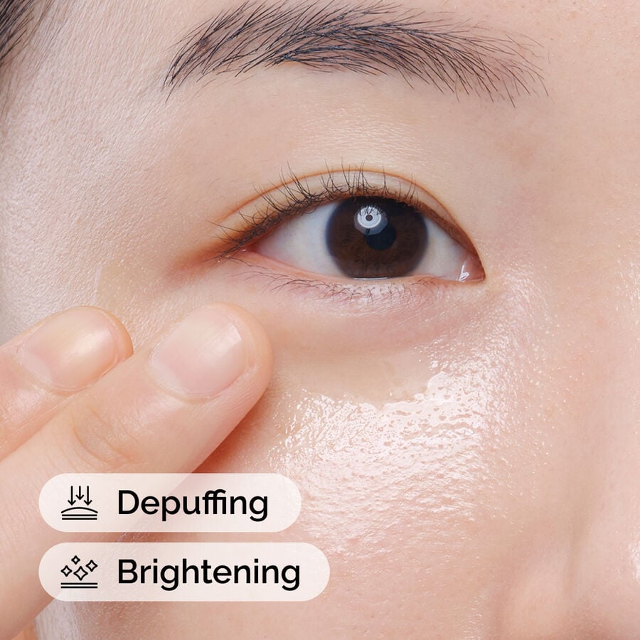 Application of Caffeine Solution 5% + EGCG to the undereye area