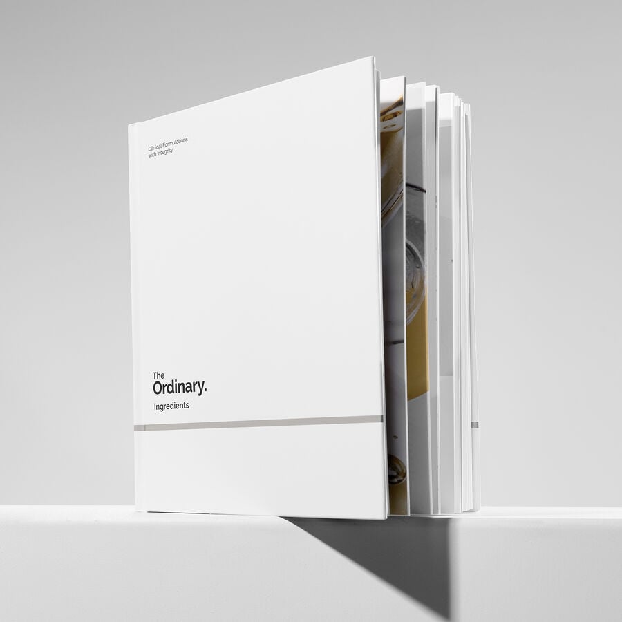 Angled view of The Ordinary Ingredients hardcover book