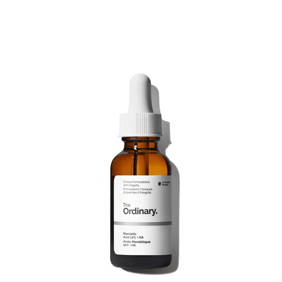 The Ordinary Mandelic Acid 10% + HA alpha hydroxy acid (AHA) serum for gentle exfoliation