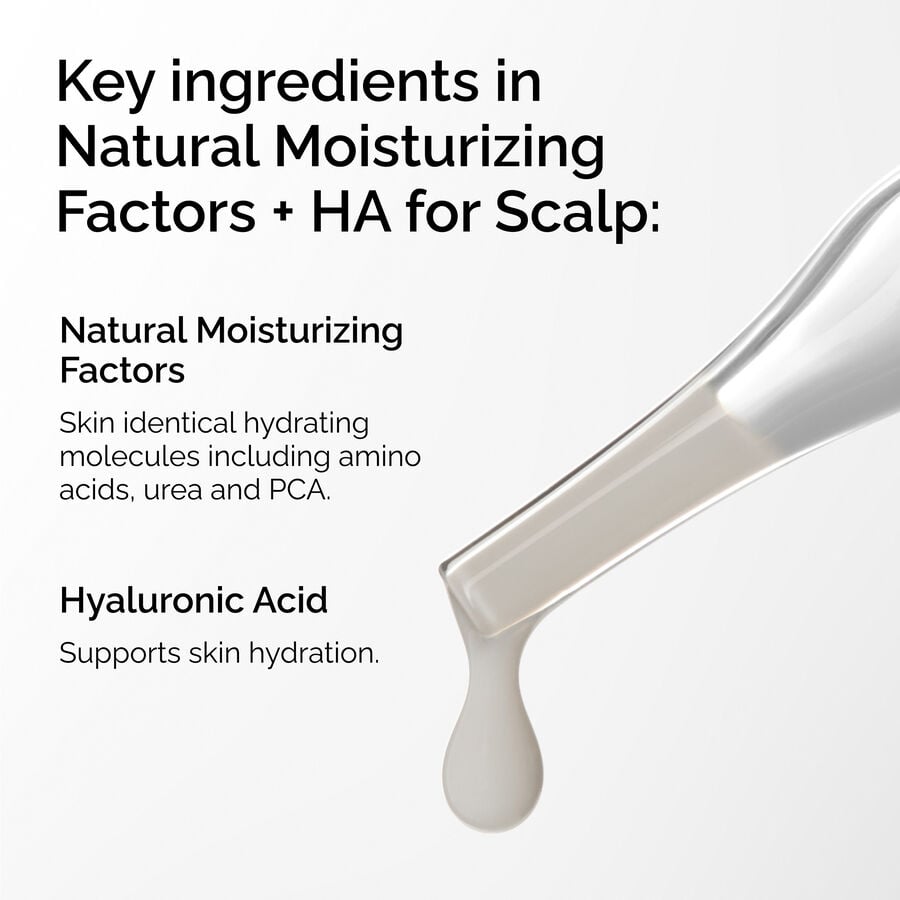 Key Ingredients of the Natural Moisturizing Factors + HA for Scalp