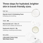 How to use in a Regimen - Glycolic Acid 7% Exfoliating Toner, followed by Niacinamide 10% + Zinc 1%  and then Hyaluronic Acid 2% + B5.