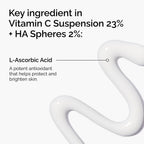 Ingredients of The Ordinary Vitamin C Suspension 23% + HA Spheres 2%